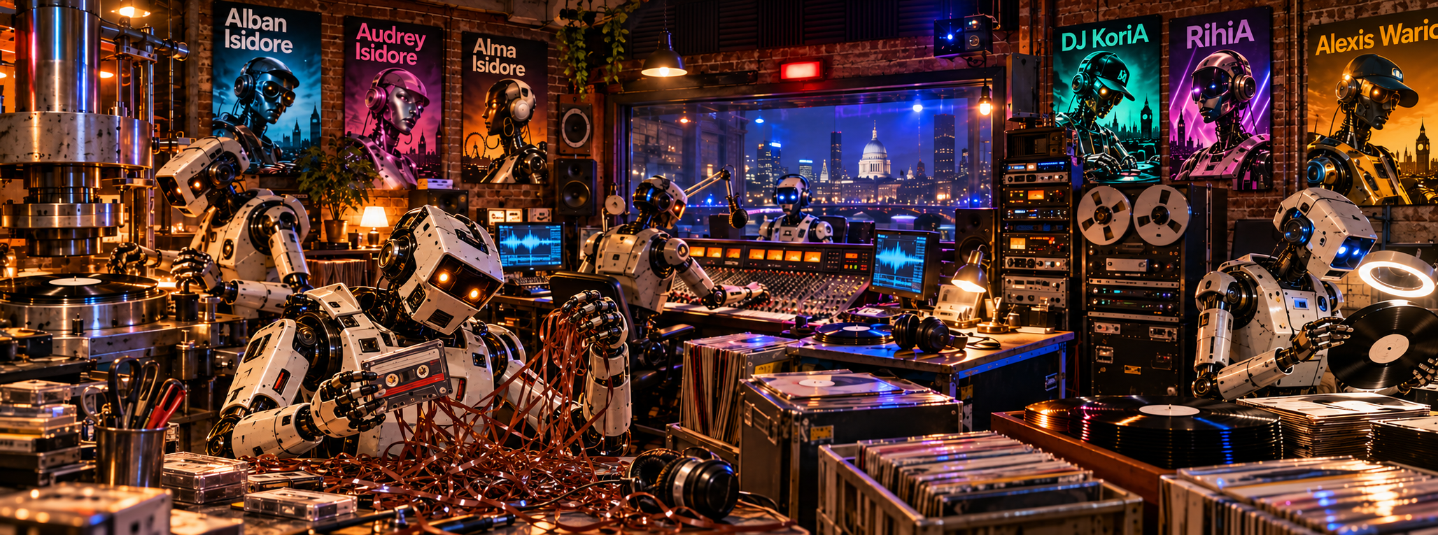 Studio musical futuriste de Dans Ton Prompt